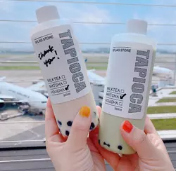 ついに空でもタピれる時が来た！空の上で飲めるタピオカドリンク♪