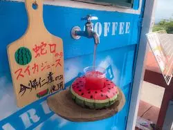 蛇口からスイカジュース！？沖縄のインスタ映えカフェ♪
