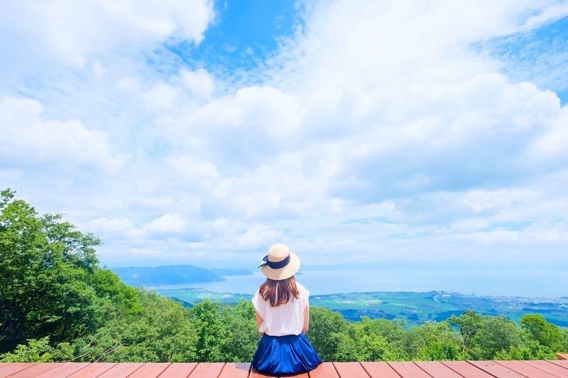 びわ湖のみえる丘